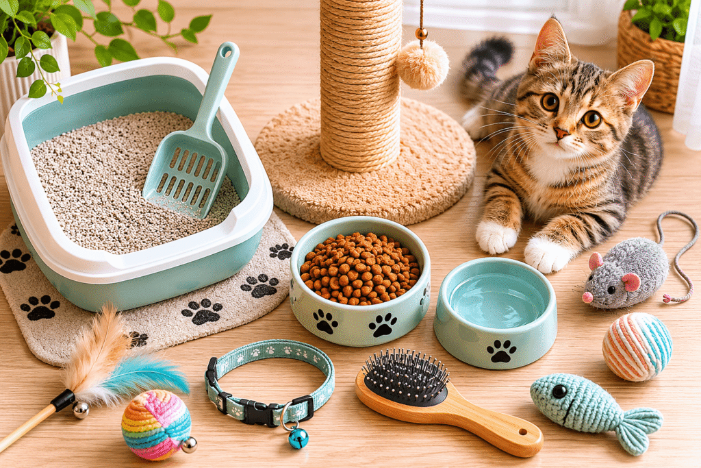 essential supplies checklist
for new cat owners first time
cat care guide for beginners