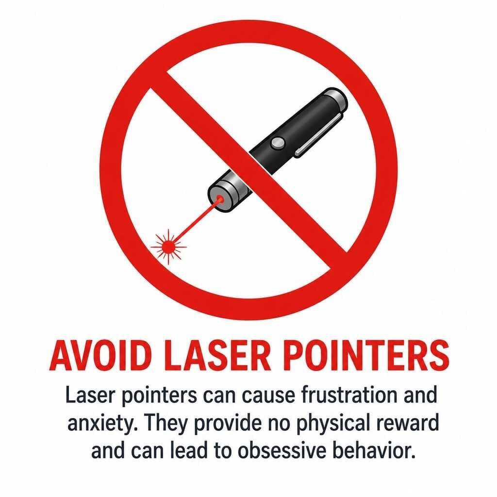 avoid laser pointer border collie warning