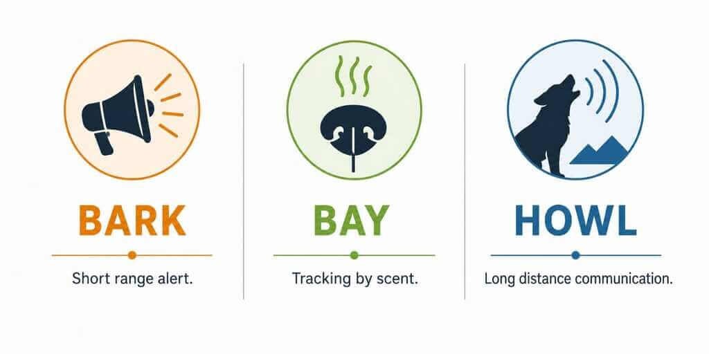 beagle bark bay howl differences
