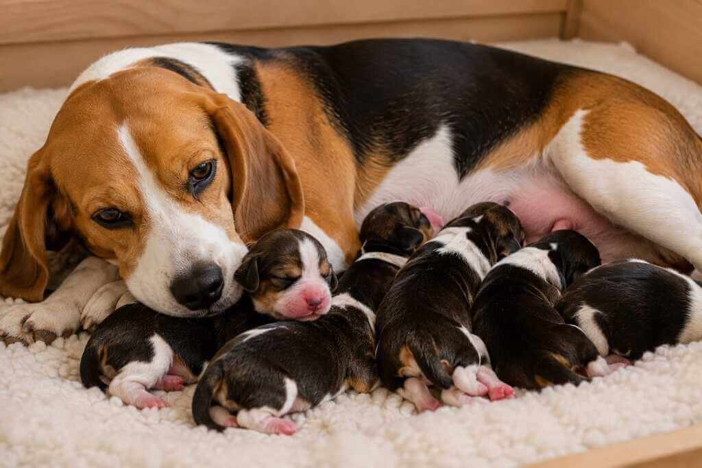 newborn beagle puppy