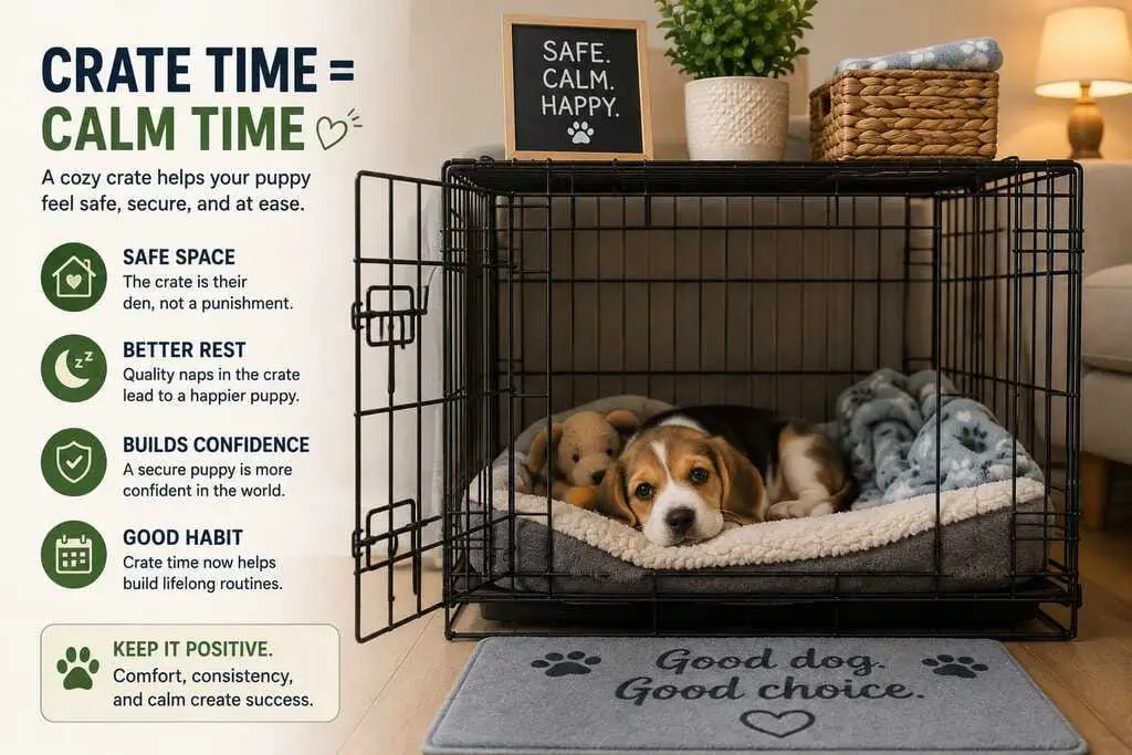 beagle puppy crate training
