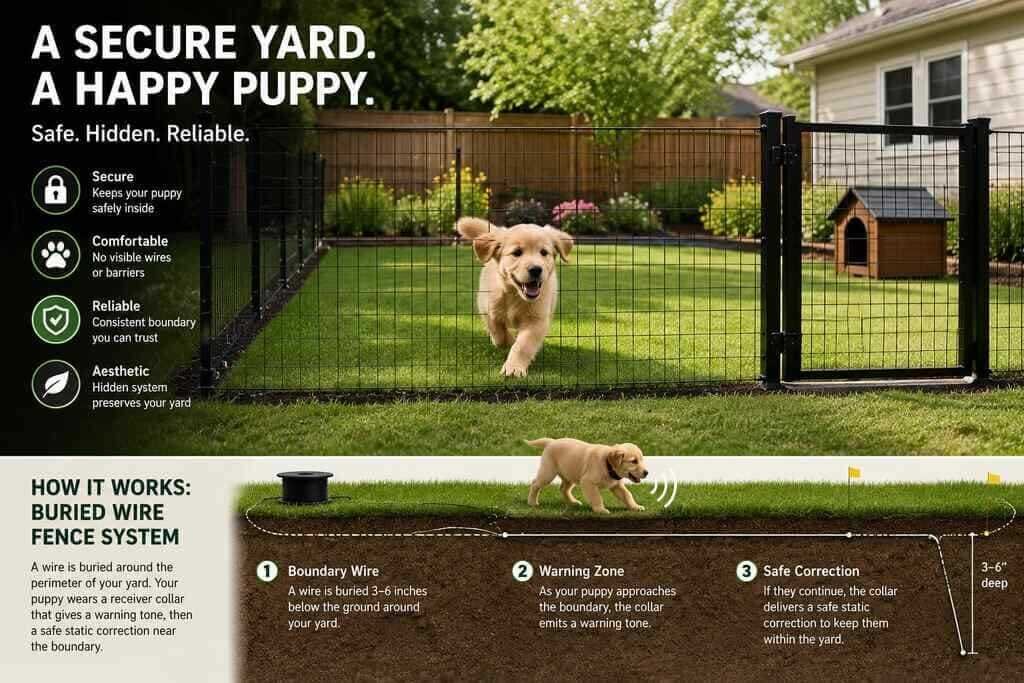 beagle puppy secure fencing
