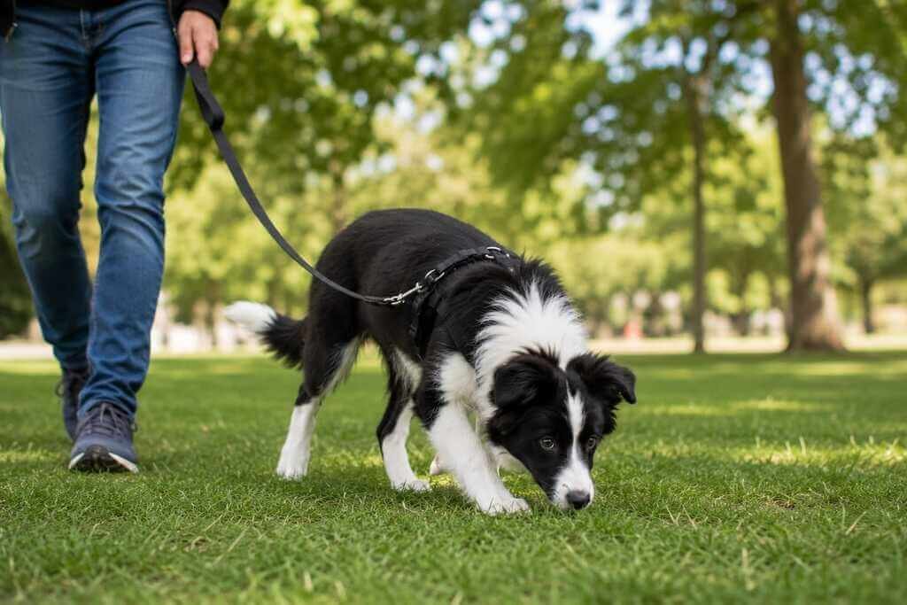 border collie puppy low impact exercise