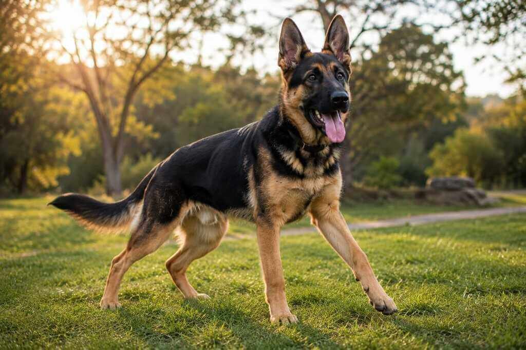 german shepherd adolescent puppy