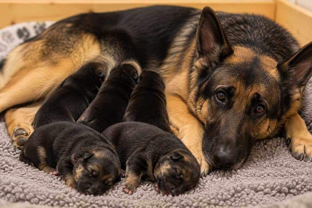 newborn german shepherd puppy
