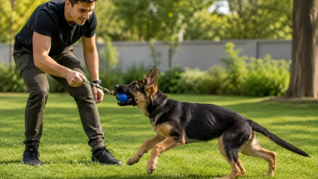 german shepherd puppy exercise routine