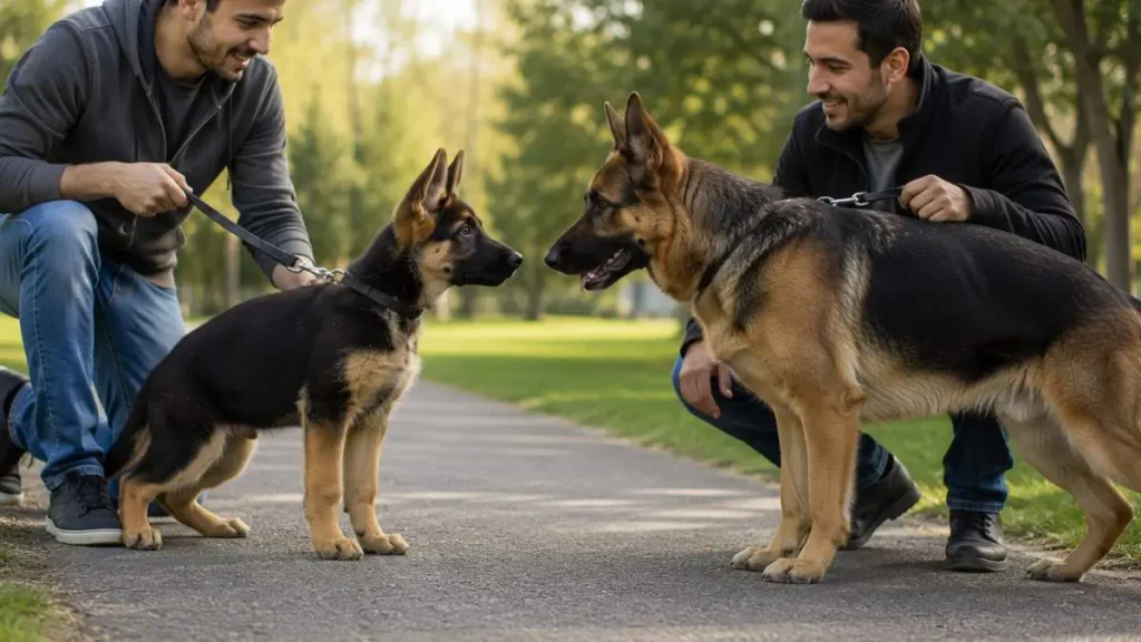 german shepherd puppy socialization