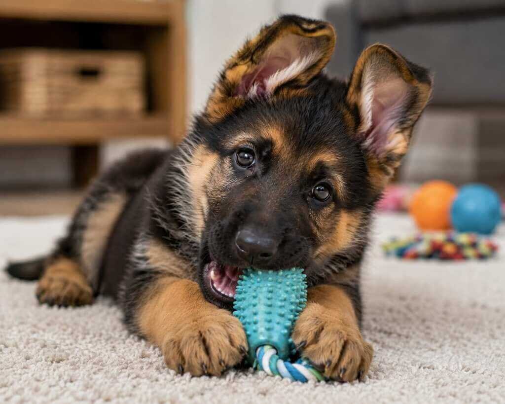 puppy teething stage ear development