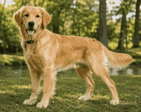 golden retriever adolescent puppy