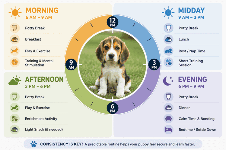 golden retriever daily training schedule