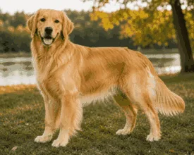 one year old golden retriever