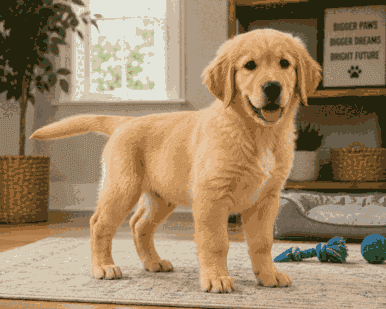 golden retriever puppy growth chart