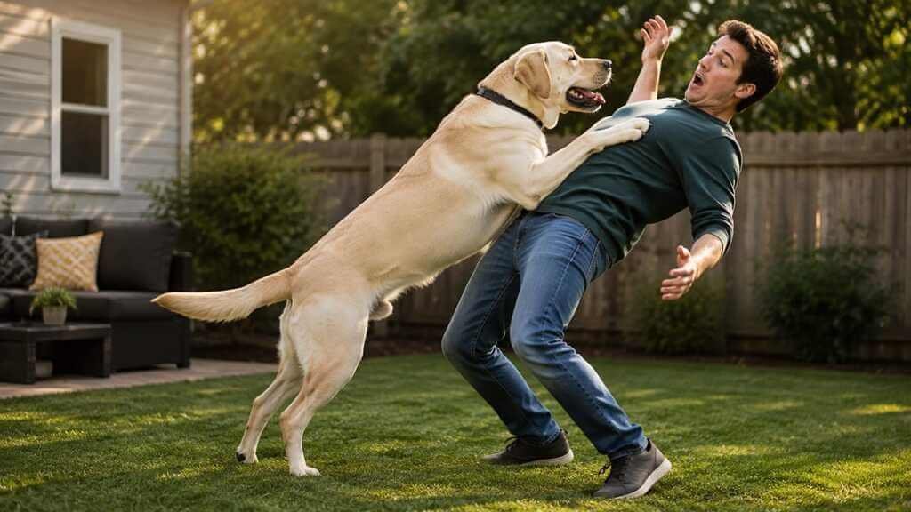 labrador bouncy adolescent stage