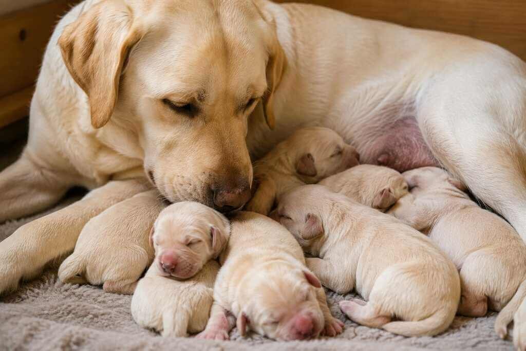 newborn labrador puppy