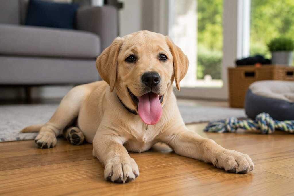 tired labrador puppy signs