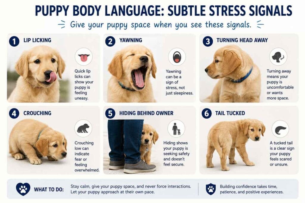 Puppy stress signals during socialization