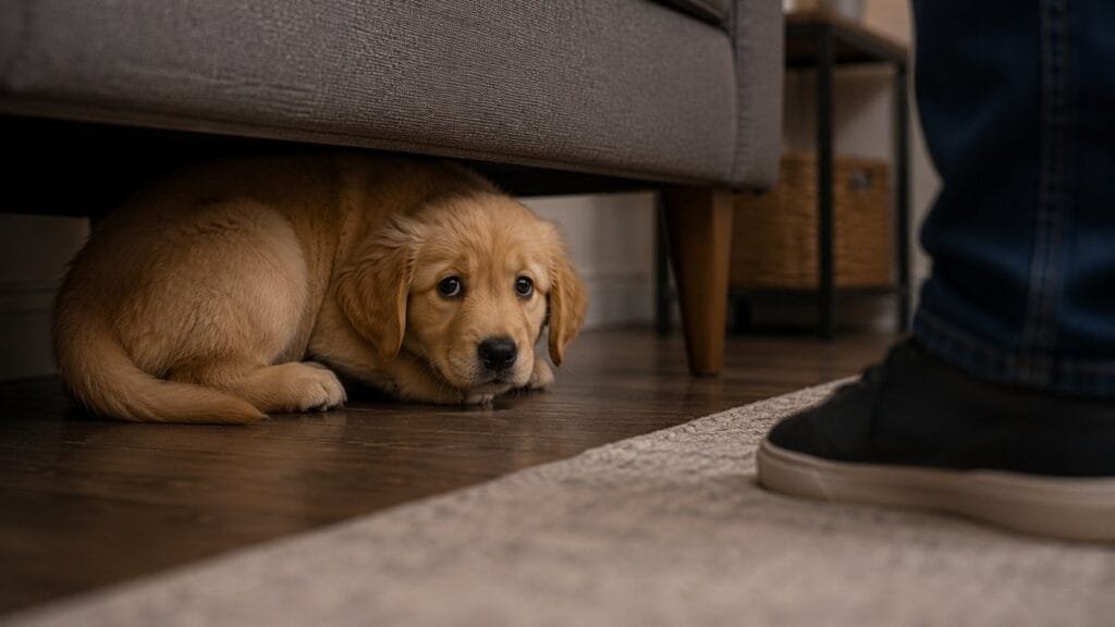 signs of puppy fear period