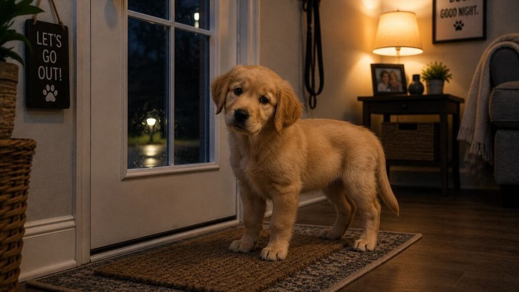 Puppy needing a nighttime potty break