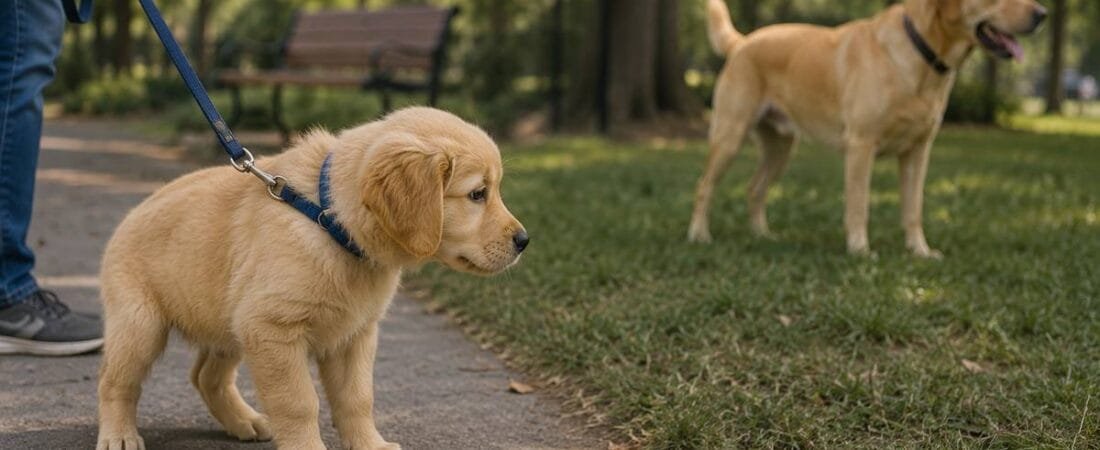Puppy Scared of Other Dogs? Causes, Training Tips & When to Worry
