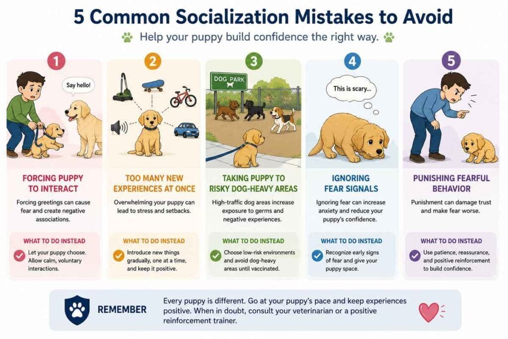 Common puppy socialization mistakes to avoid