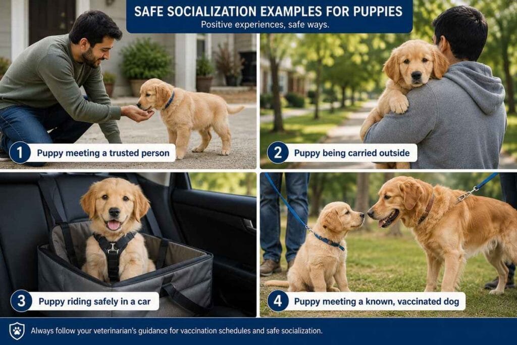 Safe ways to socialize an unvaccinated puppy