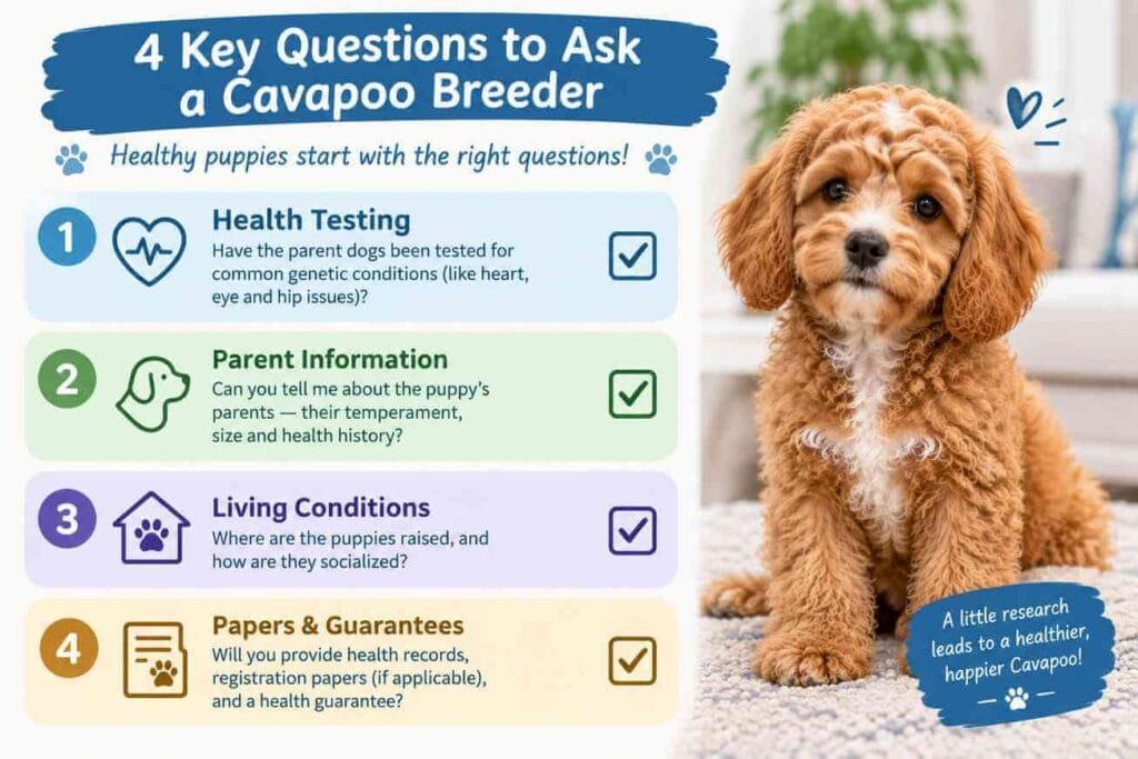 cavapoo breeder heart health questions