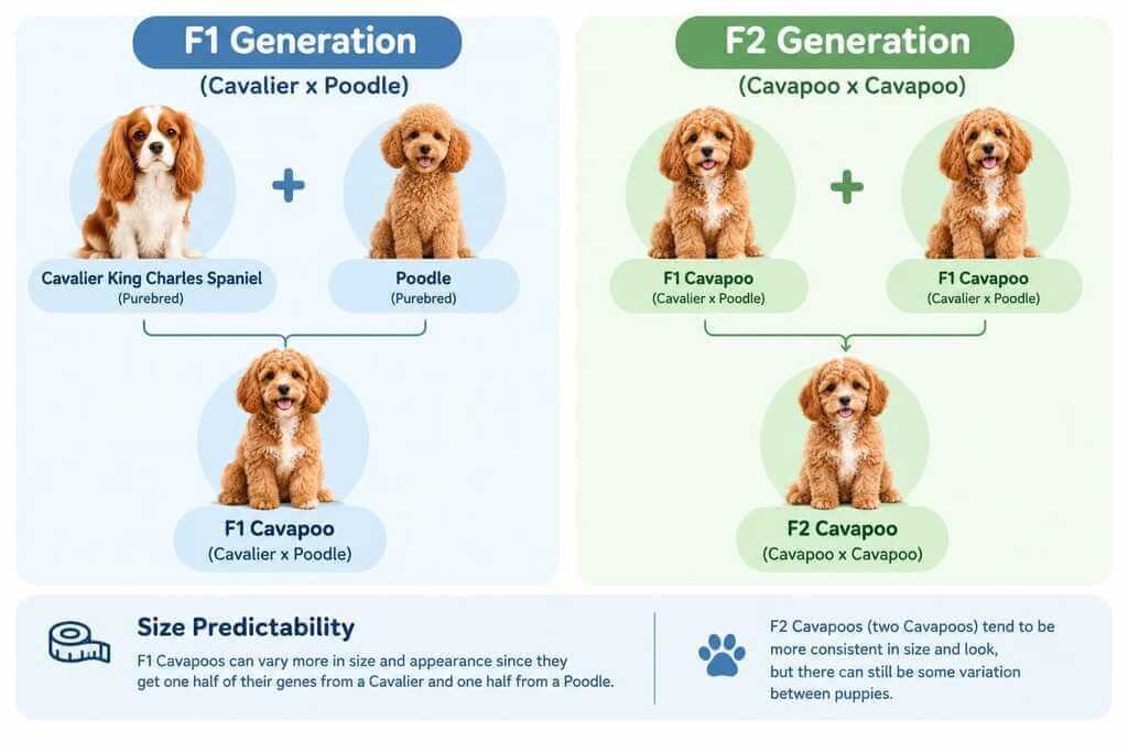 cavapoo f1 f2 generation size