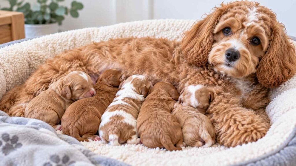 newborn cavapoo puppy
