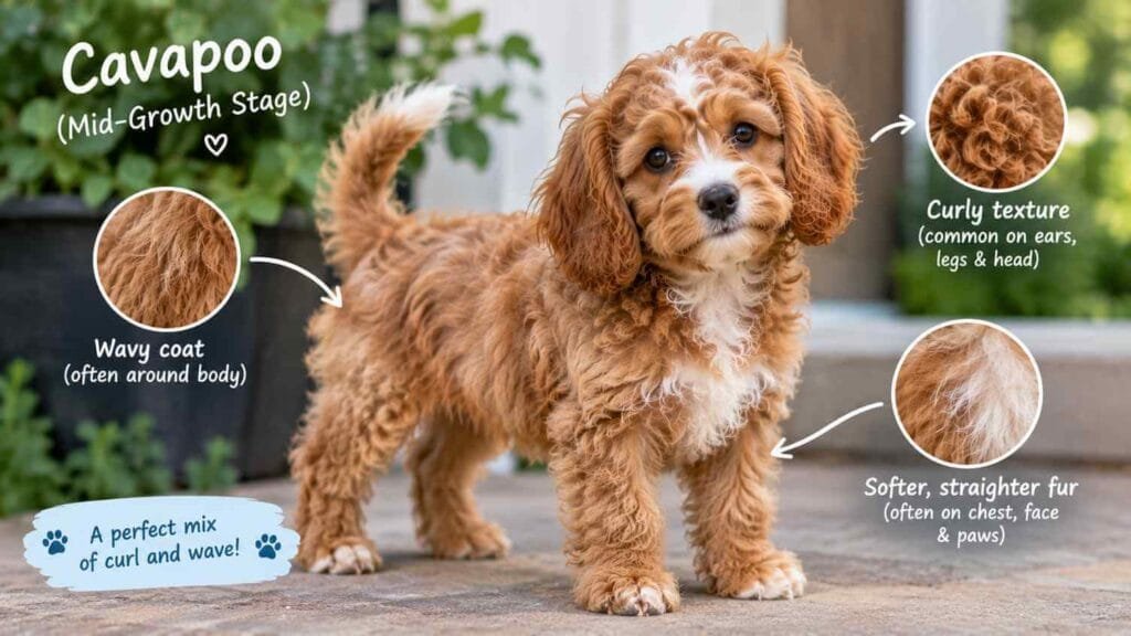 cavapoo puppy growth stage