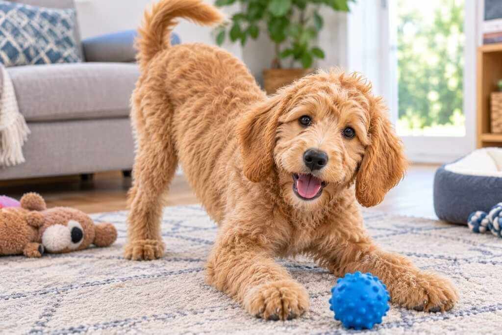 cockapoo adolescent puppy