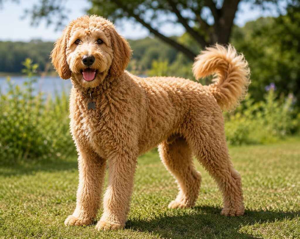 goldendoodle adolescent puppy