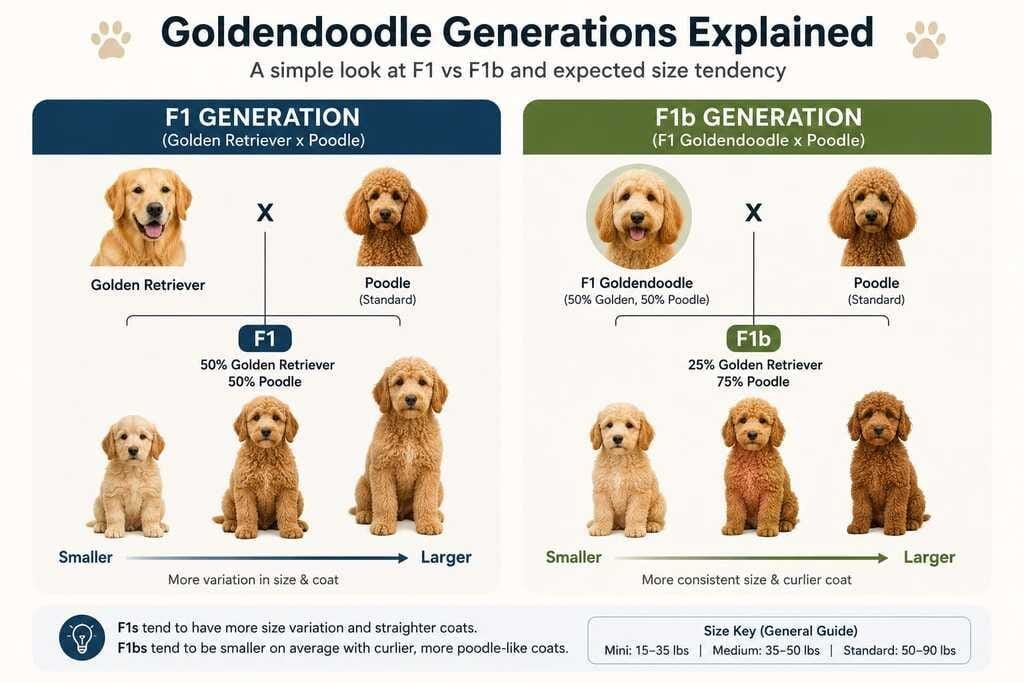 goldendoodle f1 f1b generation chart