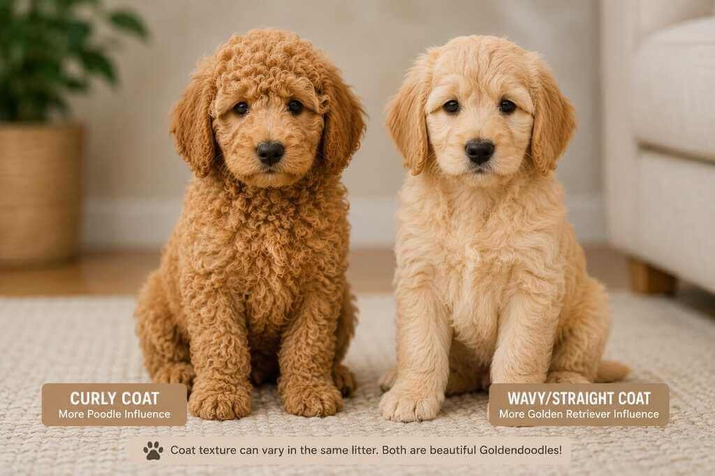 goldendoodle f1 f1b coat variation