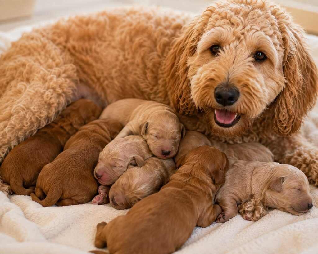 newborn goldendoodle puppy