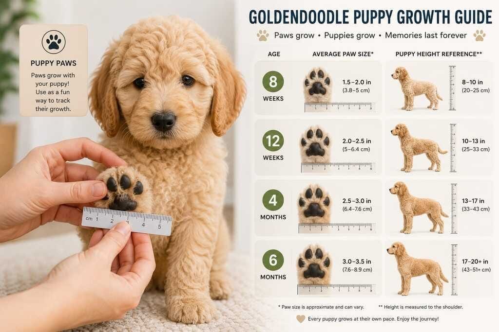 goldendoodle puppy size prediction