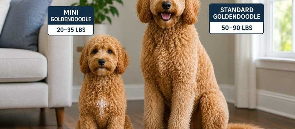 Mini vs Standard Goldendoodle: How Big Will Your Puppy Get?