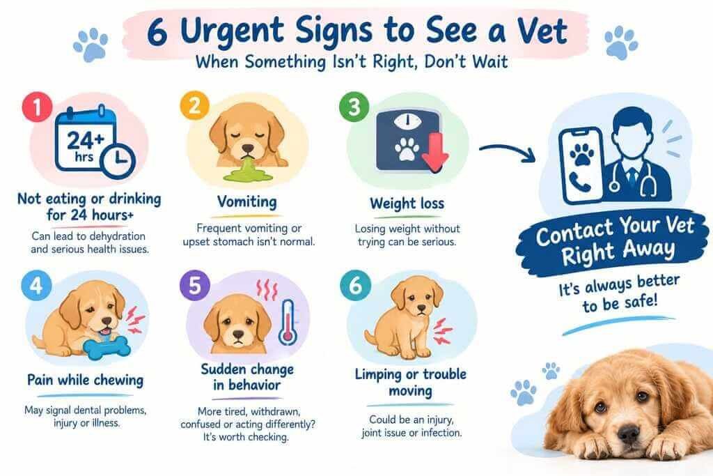 puppy vet warning signs checklist